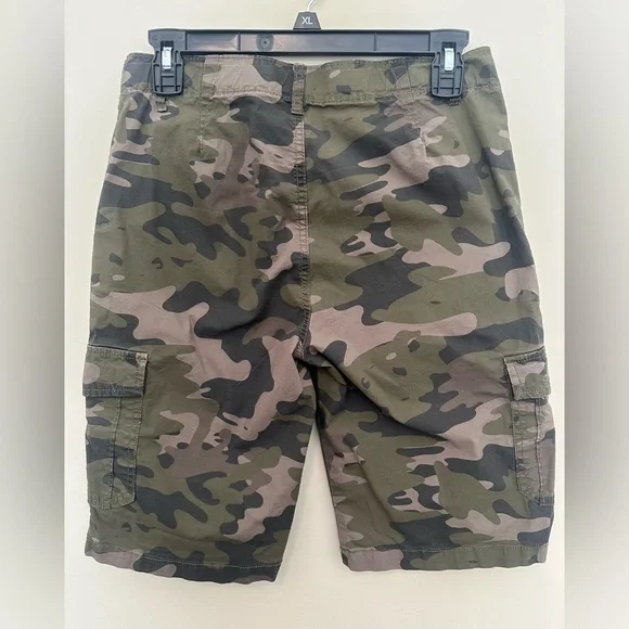 Lucky Brand Shorts Boys L 14/16 Green Cargo Camo Adjustable Hunting Youth Kids - Picture 2 of 5